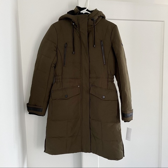 Lucky Brand Green Quilted Hooded Parka Coat NWT - Picture 6 of 11